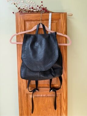 2/$30 Black Leather Backpack